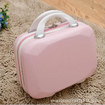

14-inch Small Cosmetic Bag Female Mini Travel Bag Suitcase Handbag cosmetic bag my melody victoria secret bag cosmetic