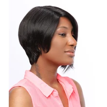 WINBO Боб Стиль 13x4 кружевные передние человеческие волосы парики для черных женщин бразильские волосы remy 13x6 кружевные передние al парики натуральный черный цвет