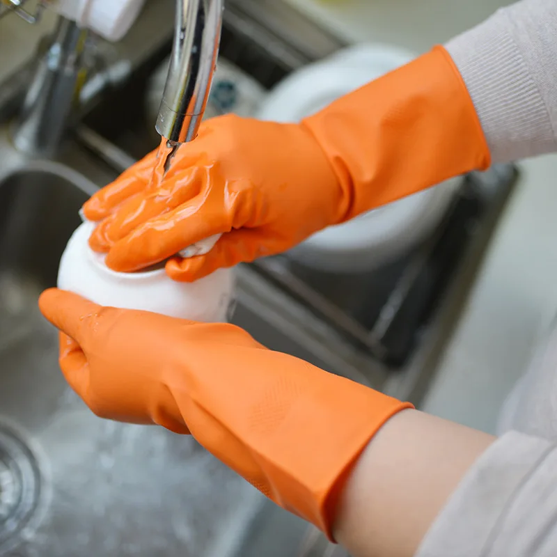 Household Cleaning Latex Gloves Dishwashing Cleaning Gloves Laundry Gloves Washing Fruits
