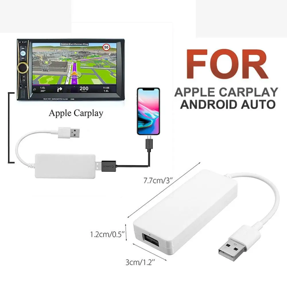USB Smart enlace de coche Dongle para Android IPhone navegación del coche para Apple Carplay módulo