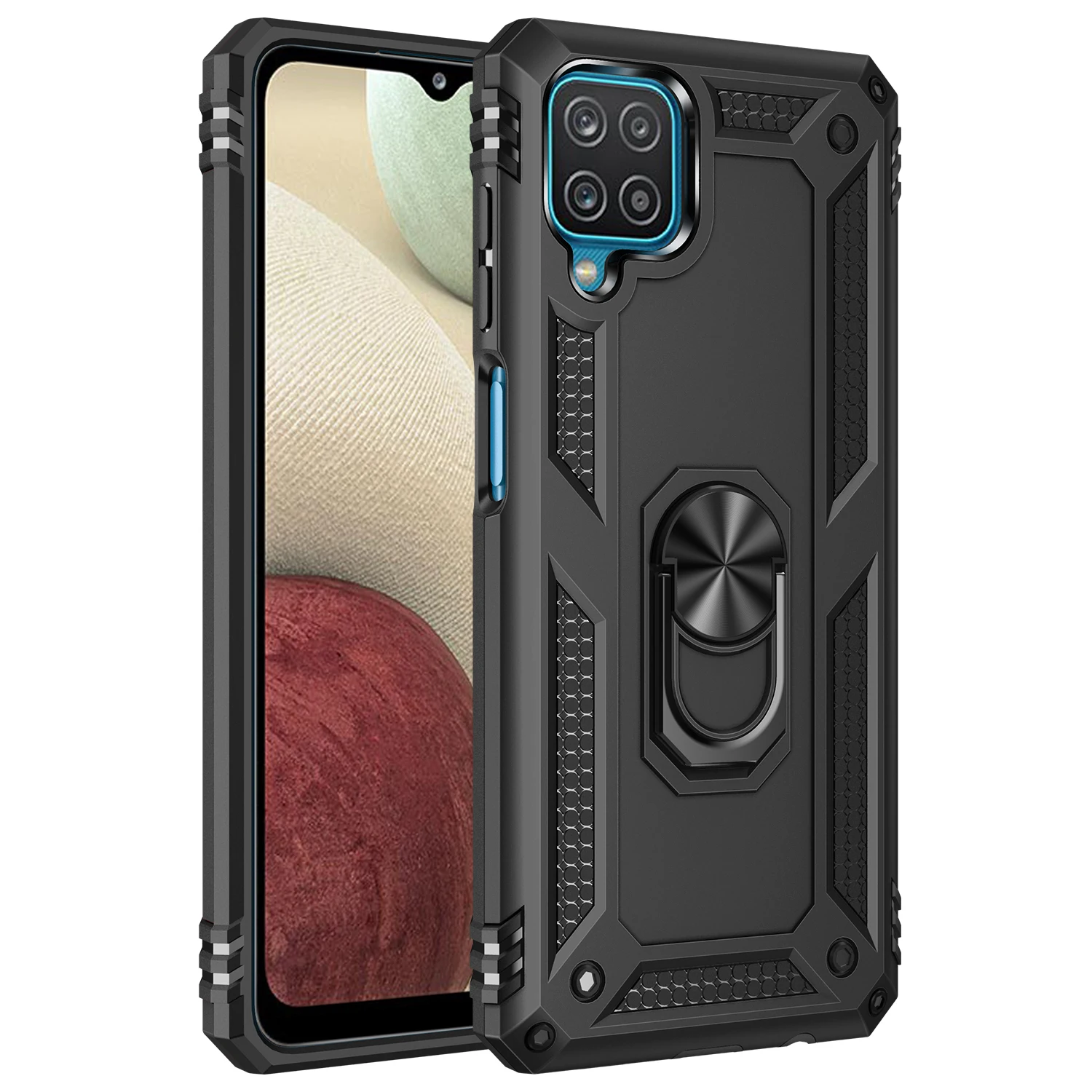 Ultimate Military-Grade Shockproof Phone Case with Magnetic Ring & Metal Back Cover