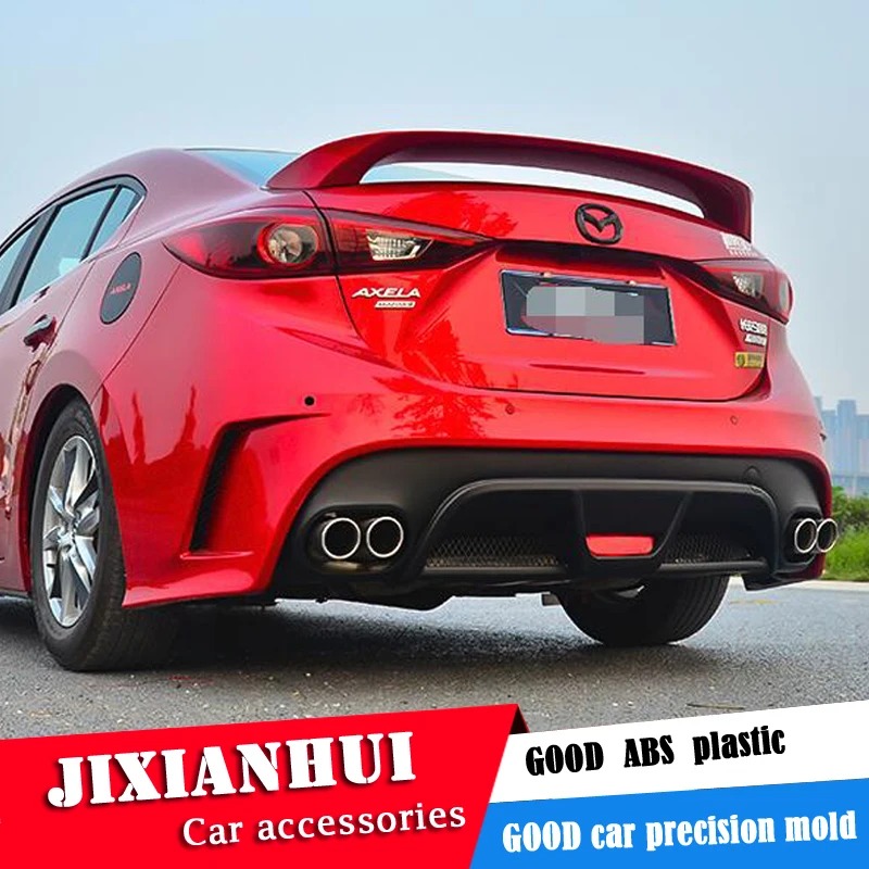 Спойлер для Mazda 3 Axela 2014-2016 Mazda3 TF спойлер из АБС-пластика цвет заднего крыла