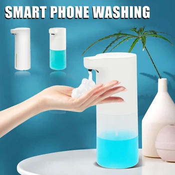 

Automatic Induction Sensor Foaming Soap Dispenser Infrared Foaming Hand Washer Soap Dispensers For Bathroom/Kitchen Hand Free