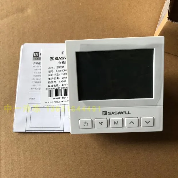 Regolatore Di Temperatura Centrale Del Condizionamento D'Aria Di Sas920Fct-2-S, Fan Coil Invece 803F-2