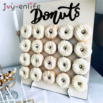 

20/9 stick Wooden Donut Wall Donut Holder Donut Boards Stand Wedding Table Decorations Birthday Party Favors Baby Shower Supply