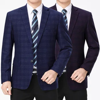 

Autumn And Winter New Style Large Size Middle-aged Men Thin Suit Daddy Clothes Suit Casual Men'S Wear Single Suit