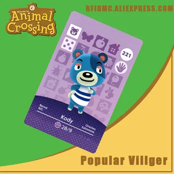 

221 Kody Animal Crossing Card Amiibo for New Horizons