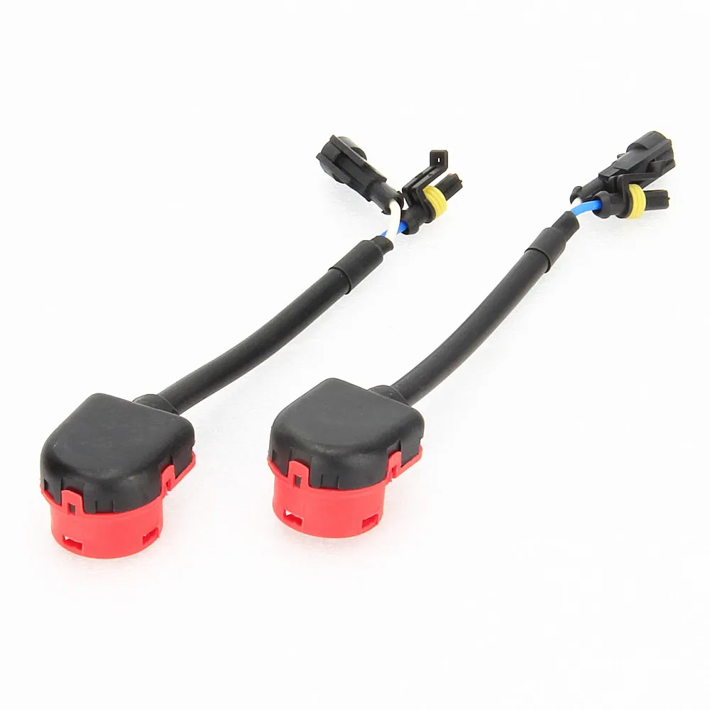 2pcs D2 D2S 와이어 플러그 케이블 커넥터 D2S 소켓 기본 어댑터 D2R D2C HID 배선 하네스 AMP 어댑터 변환기