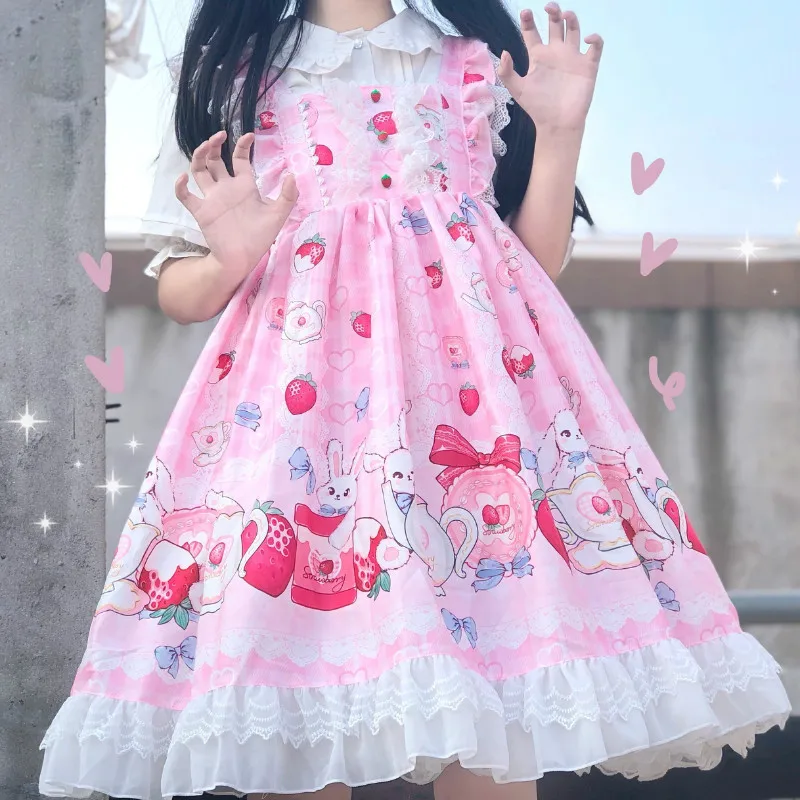Cosplay&ware Lolita Tea Rabbit Dress Sling Jsk Shirt Renaissance Gothic Party Sweet -Zentai shop online H60538e44a4c14dd1930d31d4ef25b935A.jpg