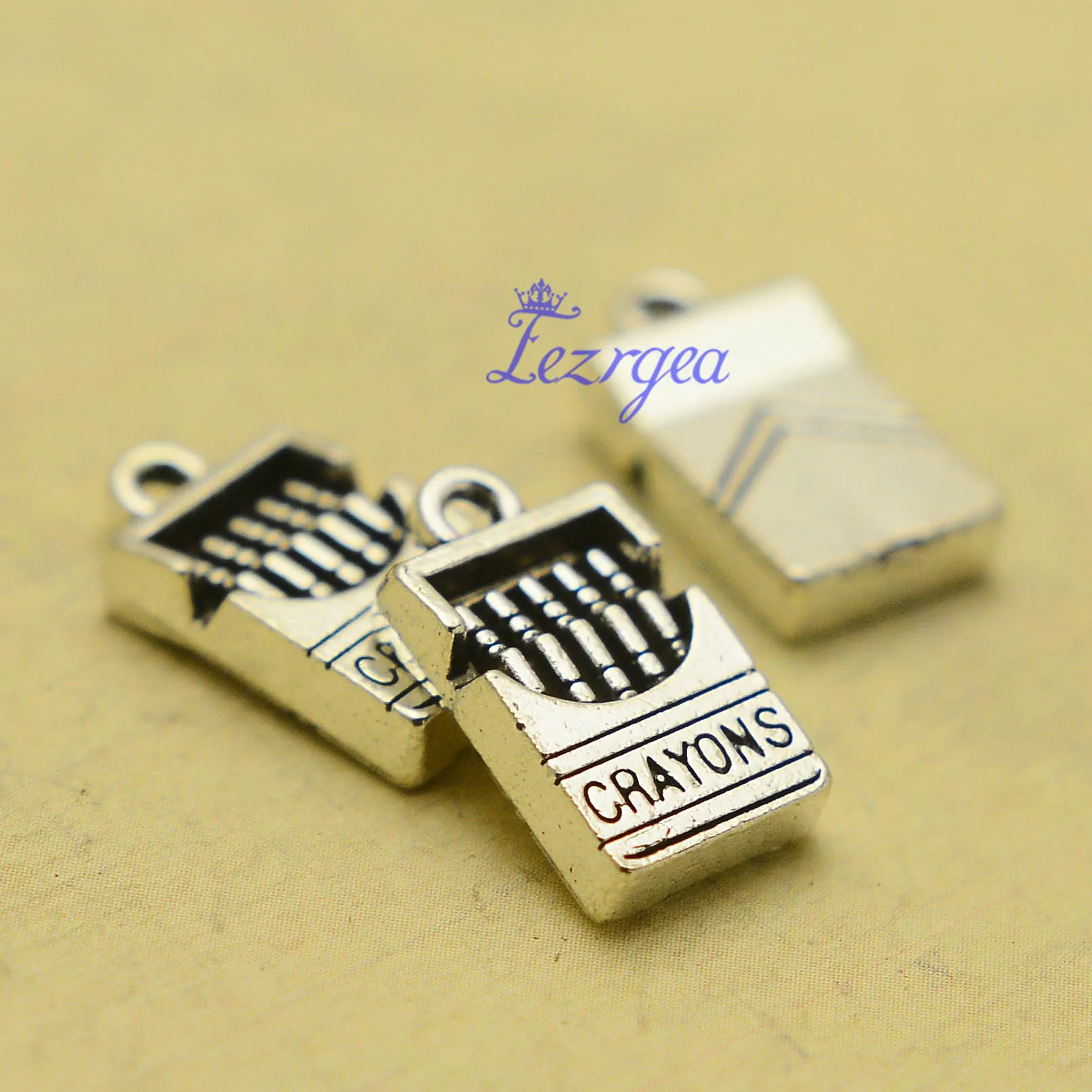 

20pcs/lot--16x9x4mm, Antique silver plated 3D Crayons Charms ,DIY supplies, Jewelry accessories