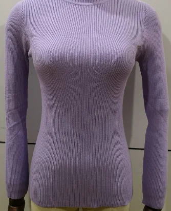 Осенне-зимний женский вязаный свитер с высоким воротом Повседневный мягкий джемпер badycon модный тонкий Femme эластичные пуловеры обтягивающие - Цвет: Purple