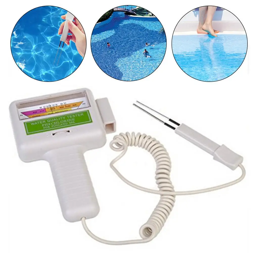 

Chlorine PH Tester Kit Pool Water Tester Electronic Water Quality Analysis Water Test Meter