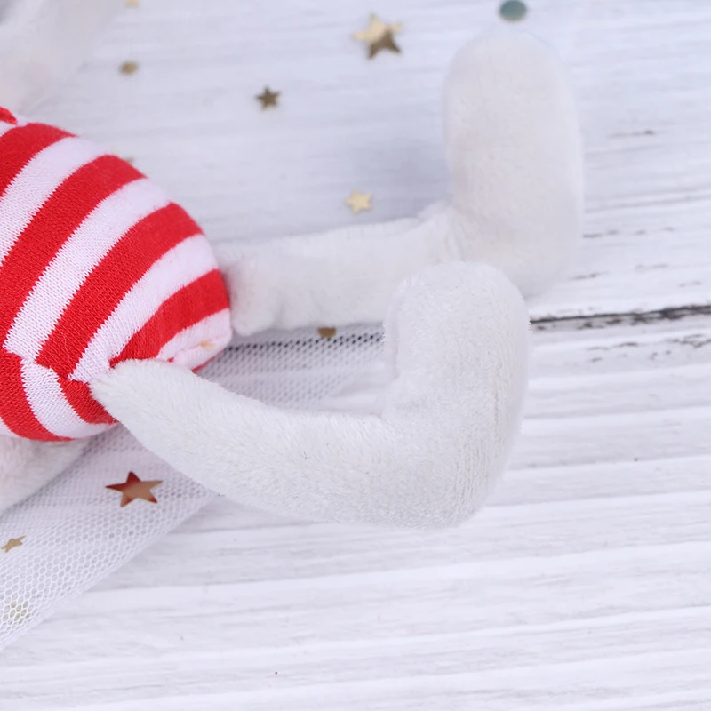 Талисман года крысы Милая полосатая одежда Кукла мышка Мягкие плюшевые подвесные игрушки для детей праздничные украшения подарки 17 см