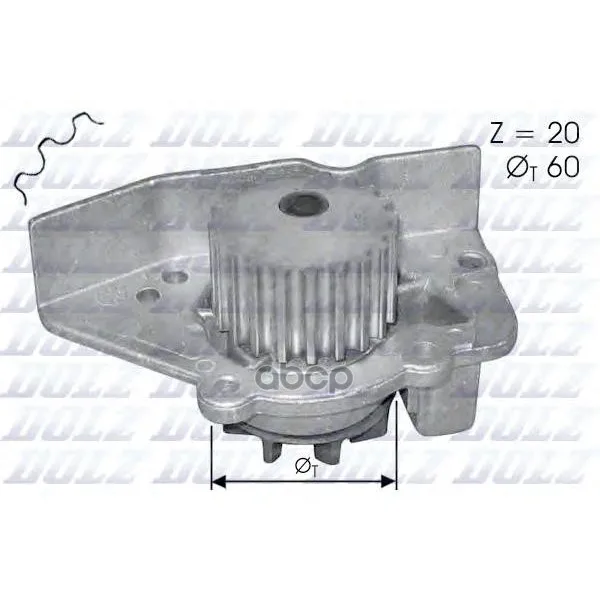 Насос Водяной Citroen Xantia/Xsara/Zx 1.6-1.9 92- Dolz арт. N405