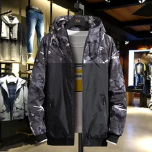 AliExpress поставка товаров стиль зимняя куртка плюс хлопок мужская камуфляжная куртка с капюшоном Студенческая Деловая одежда