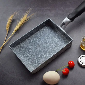 

Non-Stick Frying Pan Multi-purpose Pancake Steak Pan Kitchen Cooking Pot Square Pan No Fumes for Gas Induction Cooker