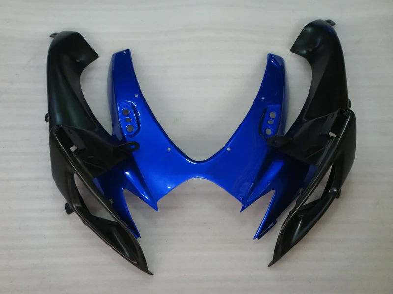 Передняя крышка носа Синий Черный боди Обтекатели для SUZUKI GSXR GSX R 600 750 2006 2007 K6