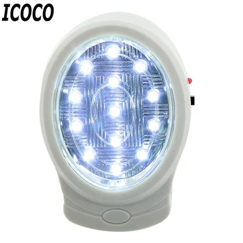 

1pc 2W 13 LED Rechargeable Home Emergency Light Automatic Power Failure Outage Lamp Bulb Night Light 110-240V US Plug Sale