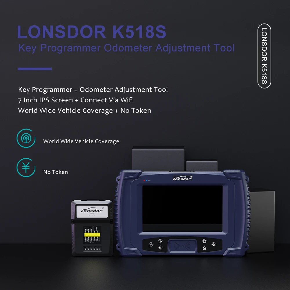 US $685.80 Key Programmer Odometer Adjustment Professional Lonsdor K518S Wifi Remote Smart Key Mileage Reset OBD2 Car Keys Diagnostic Tool
