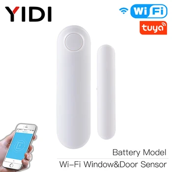 

WiFi Smart Door Window Sensor APP Notification Alerts Home Alarm Security Detector, Compatible With Alexa Google Home