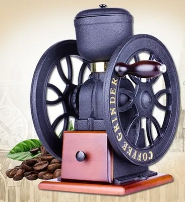 

XC29 Metal Vintage Windmill Steel Core Grinding High Quality Manual Coffee Grinder Manual Handle Coffee Tools Beer capacity 60g