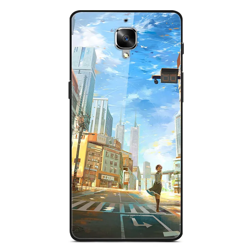 13 Закаленное Стекло чехол для Oneplus 3T Чехол Жесткий PC Красочные задняя крышка для One plus 3 One plus 3T телефон бампер чехол Oneplus3T 3T Fundas - Цвет: 13