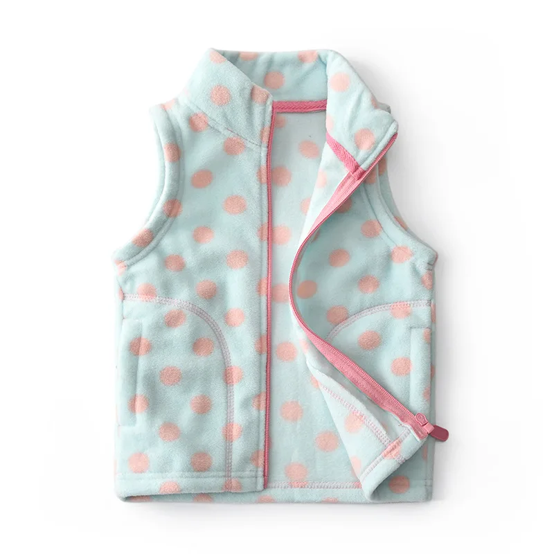 Vest Waistcoat Kid's Girl Coat 2-8 Y Children's Winter Jacket Colete Fleece Child Coat Baby Vests Toddler Girl Winter Clothes