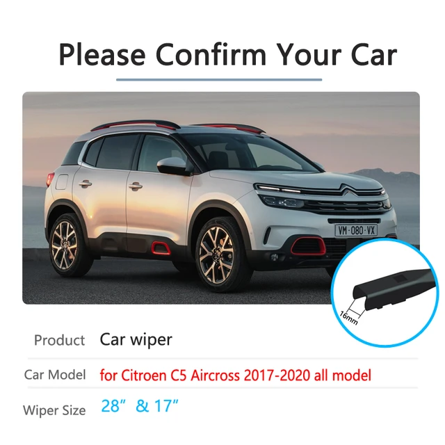 Accesorios de coche para Citroën C5 Aircross 2018 2018-2022,  limpiaparabrisas delantero, escobillas, limpiaparabrisas 2019 2020 2021 -  AliExpress