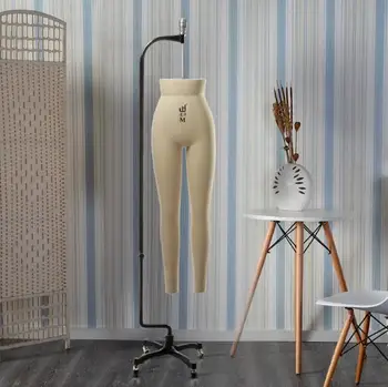 

Fashion Stereoscopic cutting White pvc cotton female mannequin body props female pants Universal wheel base can pin 1pc C799