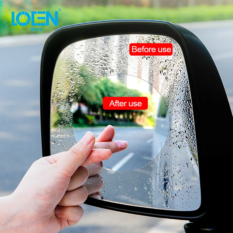 Auto Car Rearview Mirror Protective Film Anti Rain Fog Rainproof Stickers
