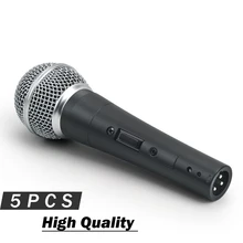 5 шт. высокое качество 58SK динамический вокальный микрофон! 58S ручной Караоке проводной микрофон Подкаст Microfono 58S с вкл/выкл Swi