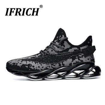 

2019 New Men Outdoor Athletic Sport Shoes Big Size 39-46 Mens Running Jogging Sneakers Comfortable Gym Sport Trainers Men