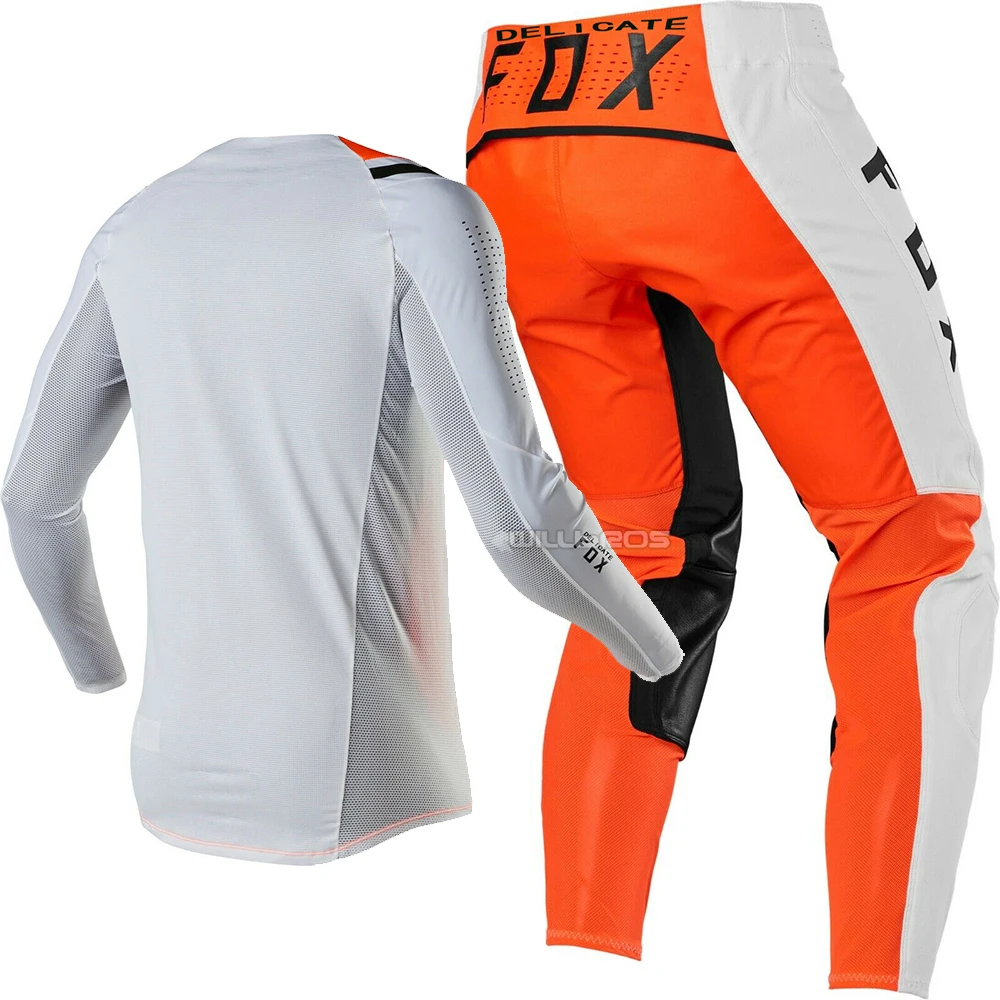 Racing Flex Air Black Jersey Pant набор MX SX внедорожный велосипед грязи вентилируемая комбинированная шестеренка для взрослых
