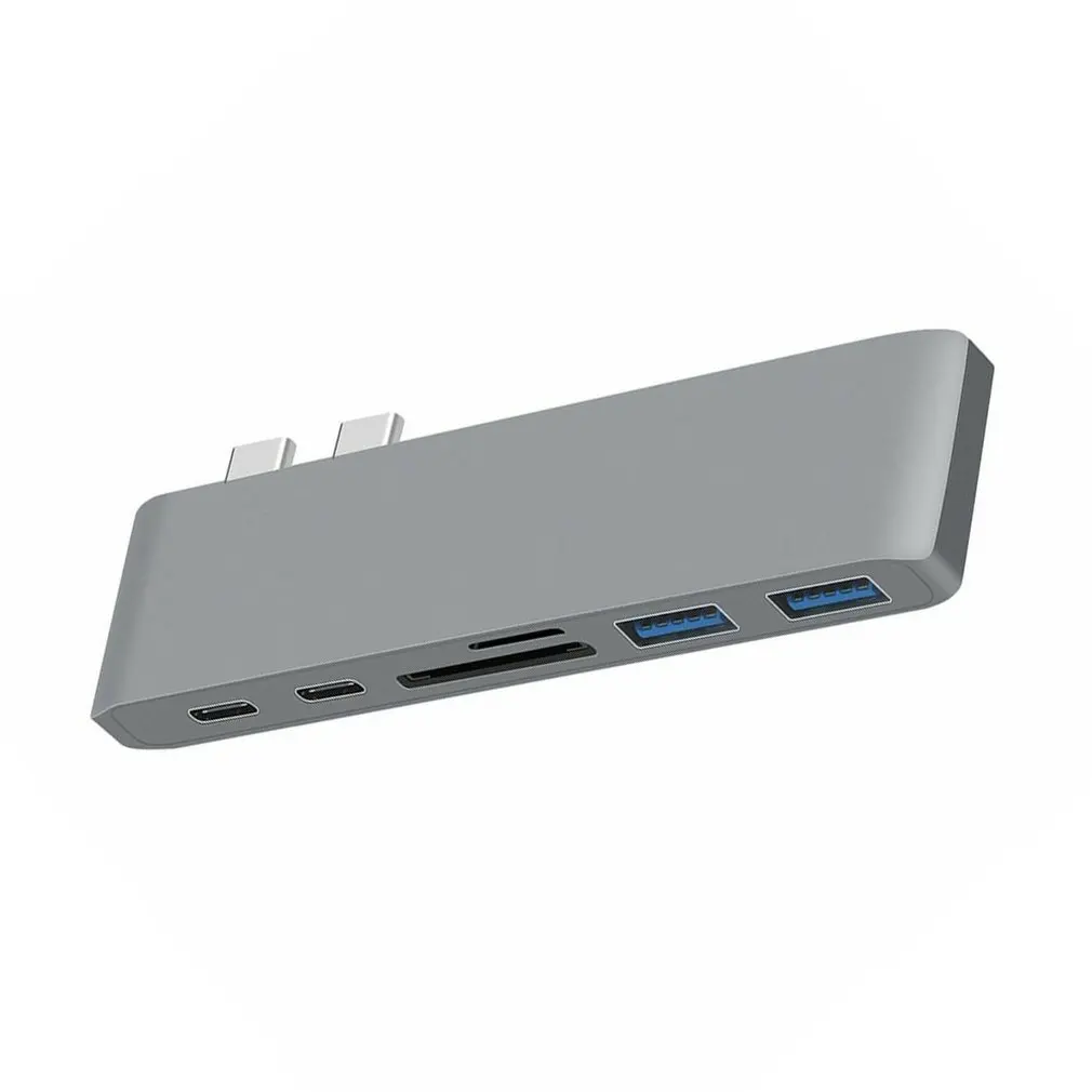 Usb-концентратор type-c USB Hub концентратор+ устройство для чтения карт памяти+ зарядка PD 4K HD 6-в-1 конвертер мультимедийного Интерфейс удлинитель адаптер