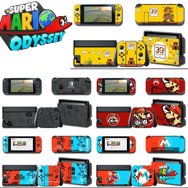 Новый стикер с героями мультфильма Супер Марио защитный чехол для Nintendo Switch