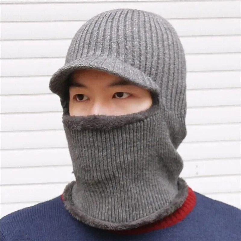 

Winter Hiking Caps Windproof Men Warm Thermal Fleece Balaclava Face Beanies Ski Bike Motorcycle Neck Warmer Helmet Hat ZL07
