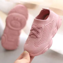 Zapatillas de deporte antideslizantes para niños y niñas, zapatos planos informales, de suela plana, para bebés, 2020