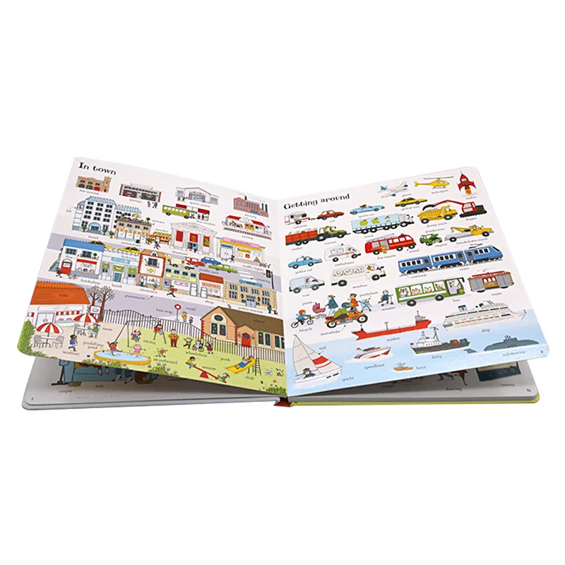 Usborne Большая книга английского языка Изучение слов знаменитая картина Borad для