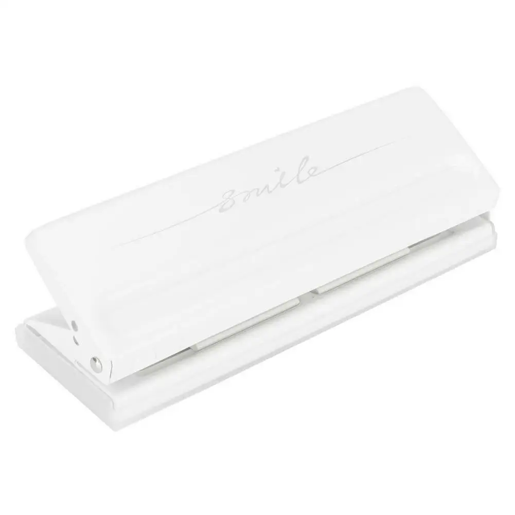 

6 Hole puncher Loose-Leaf Standard Puncher Paper Adjustable Supplies Stationery Equipment Student Binding Office Stapler F8D2
