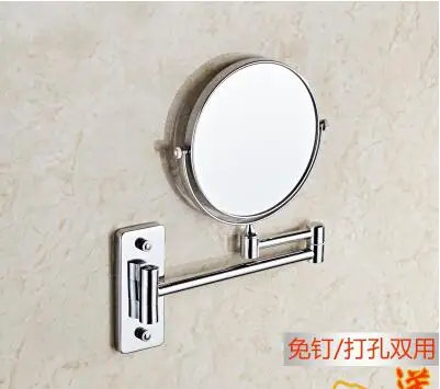 6inch Square bottom Выдвижное увеличительное настенное зеркало для ванной комнаты, настенный светильник, косметическое зеркало для ванной, умные зеркала pf101506 - Цвет: 6inch Square bottom