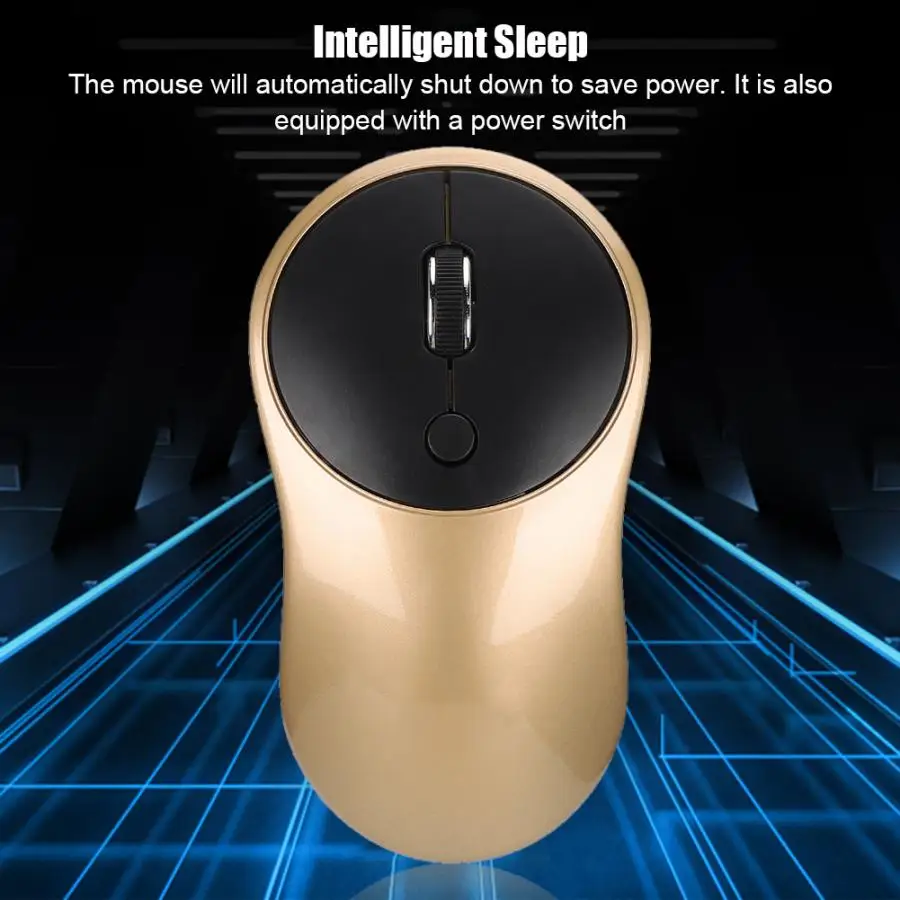 Бесшумная беспроводная мышь 2,4G, бесшумная компьютерная мышь для ноутбука, Офисная игровая мышь, оранжевая