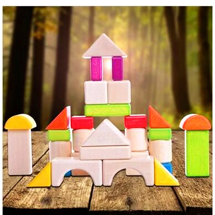 

Prince ma 30 Grain Colorful Building Blocks Construction Wood of Baby Educational Early Childhood CHILDREN'S Toy Safe RY-1