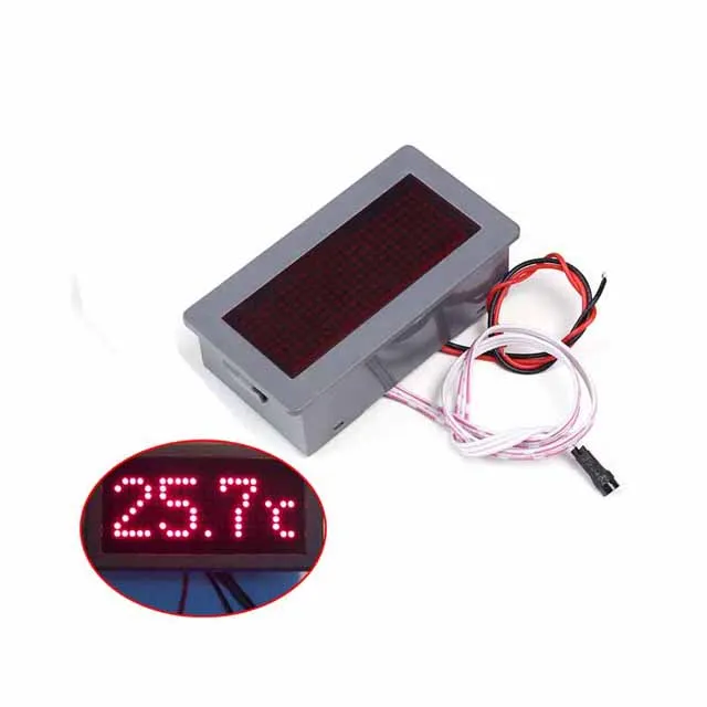

A23-- 5V 200mA Household Temperature Sensor DZB198 Red LED Display Dot Matrix Electronic Thermometer with Shell