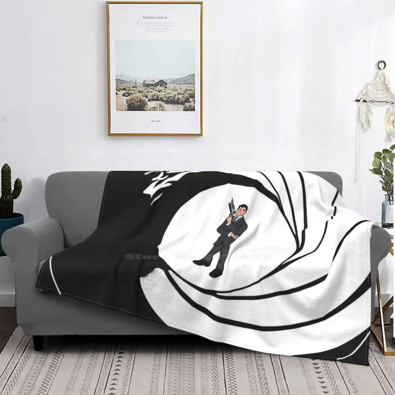 Il Nome È. Coperta Per Aria Condizionata Moda Coperta Morbida Zona Di Pericolo Sterling Zona Di Pericolo Agente Segreto Internazionale