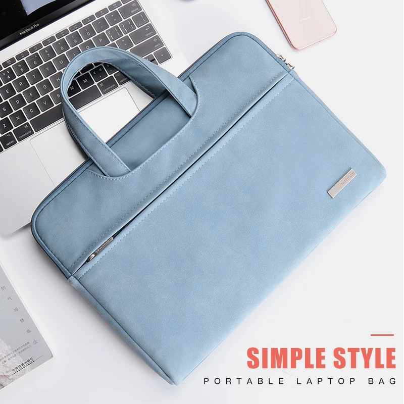 Bolsa do Portátil para Mulheres Notebook Case de Transporte Maleta para Macbook ar 13.3 14 15.6 Polegada Homens Bolsas Ombro Pro 13 Case Mouse Bolsa - Imagem 5