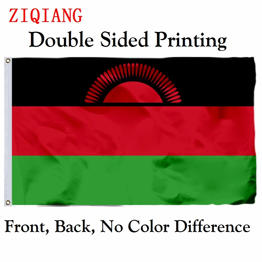 

Malawi Flag 3x5ft Polyester Flying Size 90x150cm Custom High Quality Double Sided Printing Banner