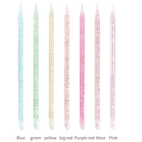 100Pcs Reusable Crystal Stick Double End Nail Art Cuticle Pusher Cuticle Remover Tool Pedicure Care Nails Manicures Dotting Tool 2