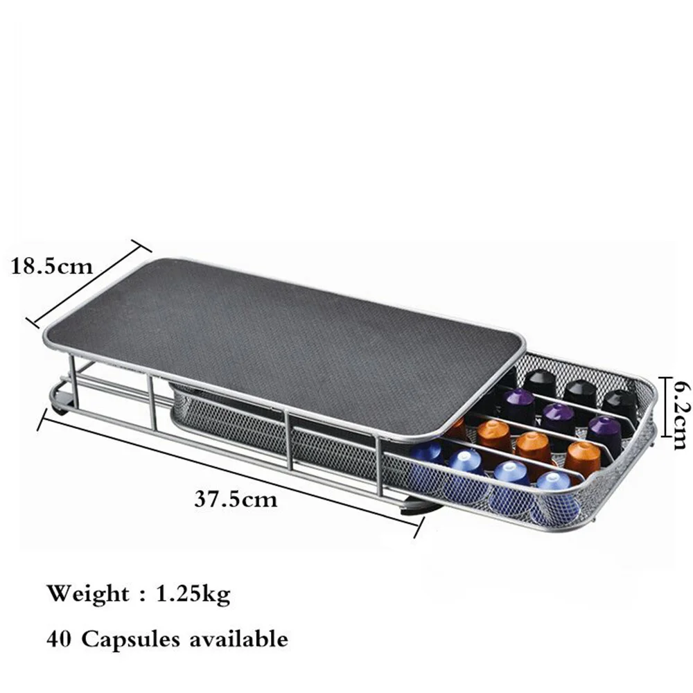 Подставка для чашек ящик для хранения кофе органайзер для капсул для 40 шт капсулы Nespresso