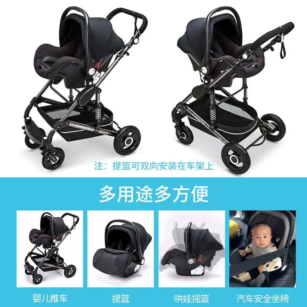 Luxury 3 in 1 Baby Stroller High Landview Infant Stroller Portable Baby Pushchair Baby Pram Baby Comfort for Newborn 0-36M