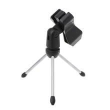 Складной Регулируемый Настольный ручной микрофон клип держатель подставка тренога B-2 AXYF